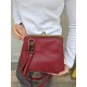 Boston Red Croco Style Leather Clip bag Boston Red Croco Style Leather Clip bag